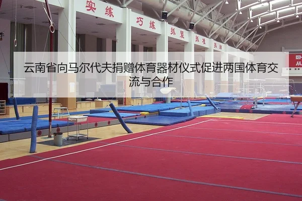 云南省向马尔代夫捐赠体育器材仪式促进两国体育交流与合作